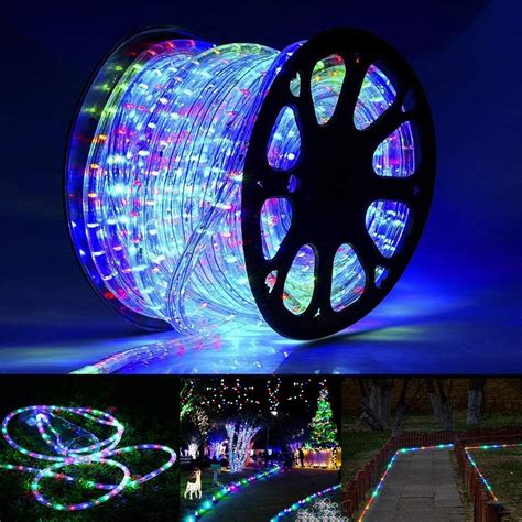 Toodour Christmas Rope Lights Outdoor 98ft 720 Led Tube