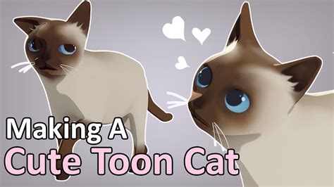 Make A Lowpoly Cute Toon Cat Blender Mini Tutorial Texturing