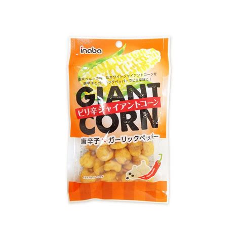 Savory Snacks Spicy Giant Corn Inaba Peanuts Meccha Japan