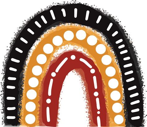 Rainbow Aboriginal Art Clip Art Digital Etsy