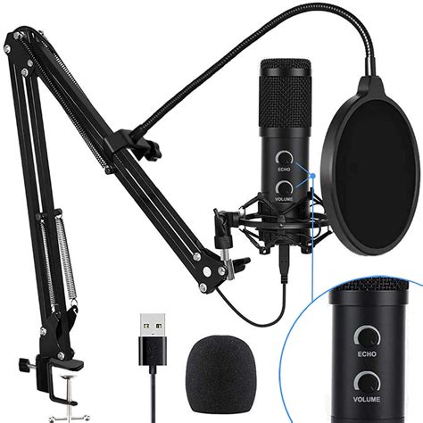 2021 Upgraded Usb Condenser Microphone For Computer Great For Gaming
