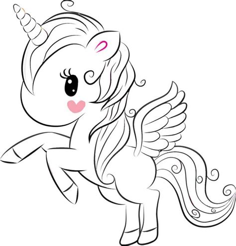 Dibujos Unicornios Kawaii Para Colorear E Imprimir Fotos De Amor