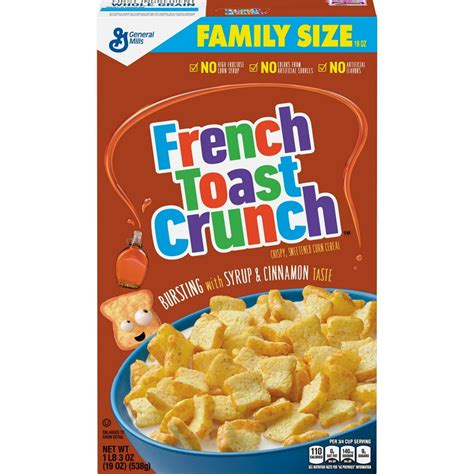 French Toast Crunch Cereal With Whole Grain 19 Oz