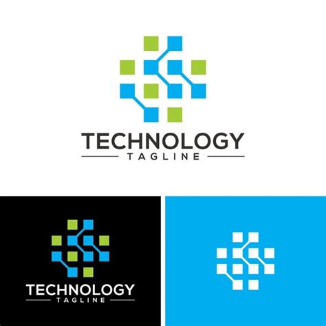 Abstract Technology Logo Vectors Premium Vector
