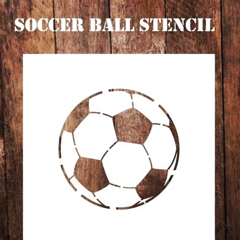 Digital File Png And Svg Soccer Stencil File Etsy Stencils Stencil