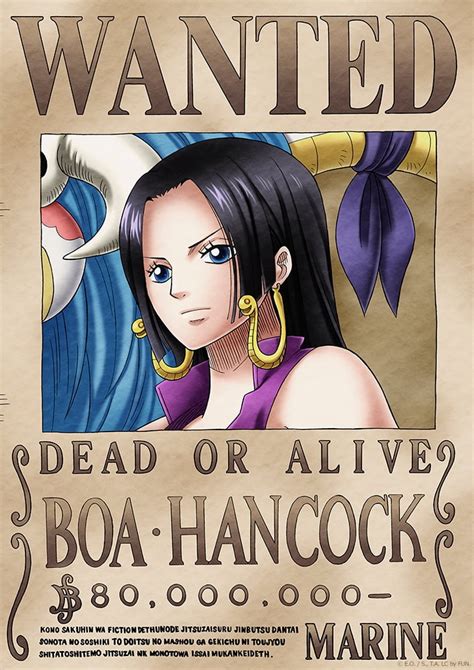 One Piece Wanted Poster Boa Hancock