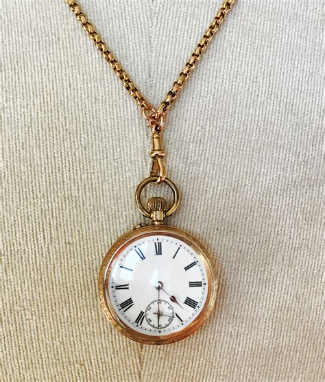 Reducedfabulous Antique 9ct Gold Ladies Pocket Watch In Full Working