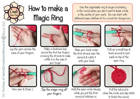 How To Crochet Magic Circle Left Handed Christopher Myersas Coloring