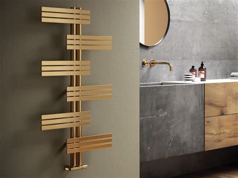 Vertical Wall Mounted Stainless Steel Decorative Radiator Babyla Gold