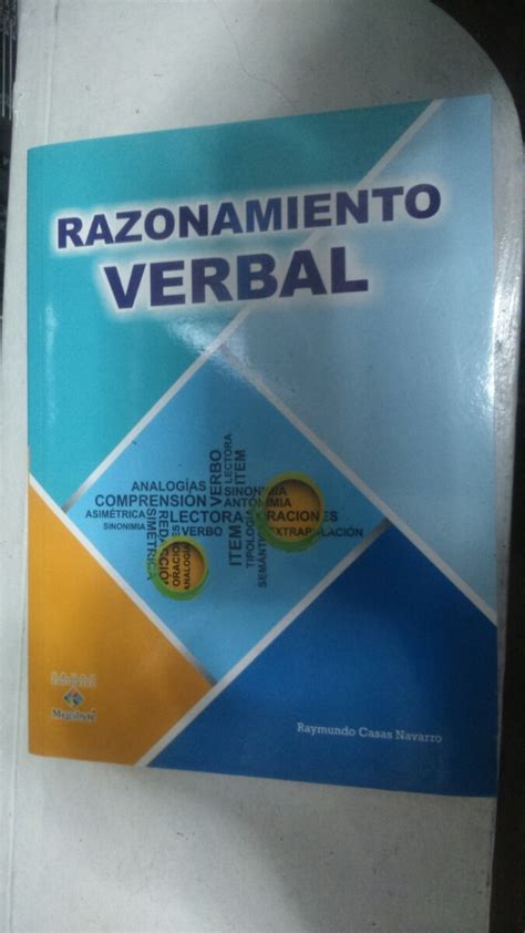 Razonamiento Verbal Libro Original 59 Soles S 6400 En Mercado Libre