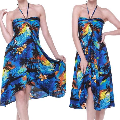Women Summer Print Long Maxi Dress Bikini Beach Halter Cover Ups Bodycon Sundress Swimwear