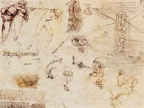 Sketches Leonardo Da Vinci Wallpaper 1600x1200 229832 Wallpaperup