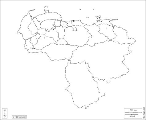 Mapas De Venezuela Mapa De Venezuela Blanco Y Negro Images