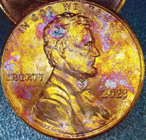 2023 P Lincoln Shield Cent Small Cent Gem Brilliant Uncirculated Toned