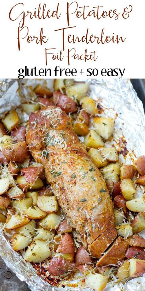Hey lovely's pork loin roast is what's up for tonight. This easy Grilled Herb Crusted Potatoes and Pork Tenderloin Foil Packet is an effortless Summer ...