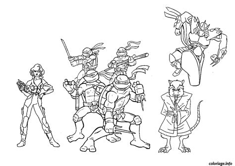Coloriage Tortue Ninja 199 Dessin Tortue Ninja à imprimer