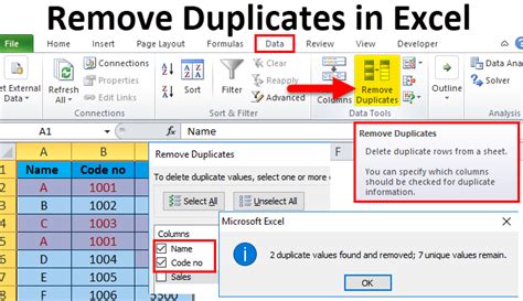 Excel Formula To Remove Duplicates From A Column Nsarate