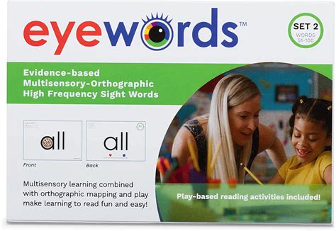 Eyewords Multisensory Orthographic Sight Word Teaching Cards Set 2