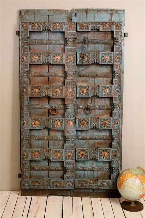 Original Antique Indian Hand Constructed Doors By Hammerandhandimports