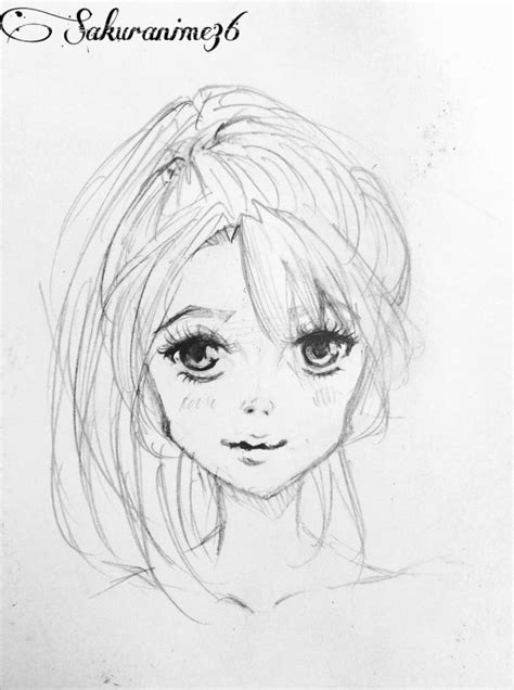 How I Draw Girls Face By Sakuranime36 On Deviantart