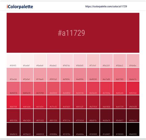 Pantone 19 1758 Tcx Haute Red Color Hex Color Code A11729