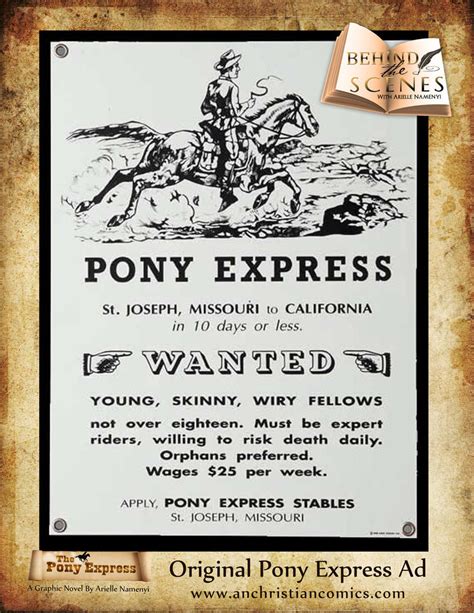 Original Pony Express Ad By An Christiancomics On Deviantart