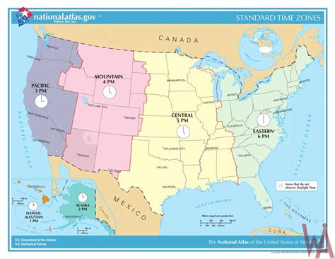 Details And Large Time Zone Map Of Usa Whatsanswer