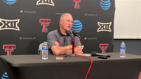 Texas Tech Football Coach Joey Mcguire On Looking At Behren Morton At