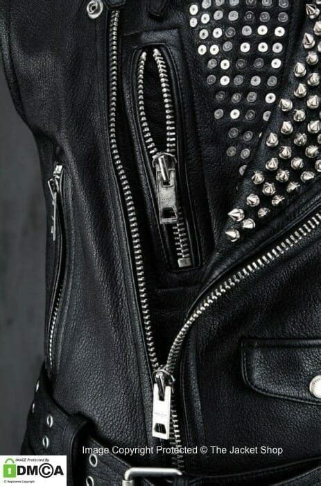 Spiky Studded Leather Vest Biker Punk Style The Jacket Shop