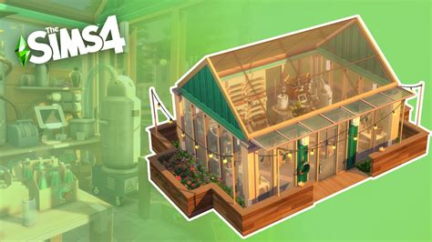 The Sims 4 Eco Greenhouse Room Speed Build No Cc Youtube