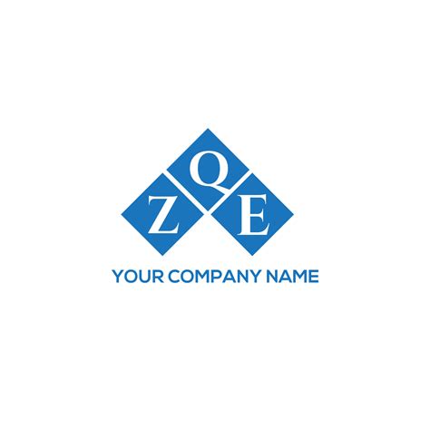 Zqe Letter Logo Design On White Background Zqe Creative Initials