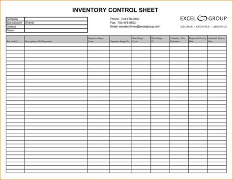 Inventory Count Spreadsheet Inside Sample Physical