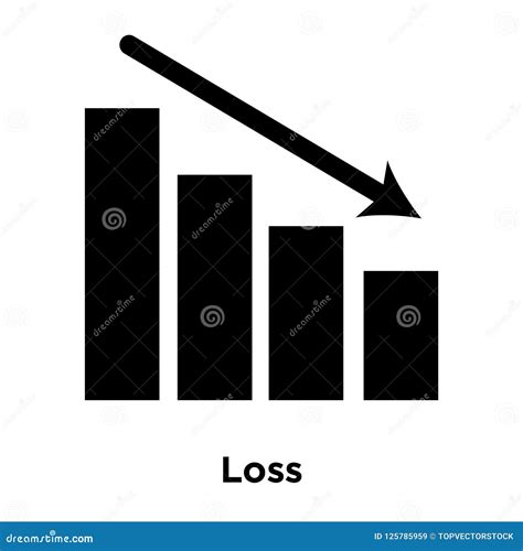 Loss Icon Vector Isolated On White Background Logo Concept Of L Stock