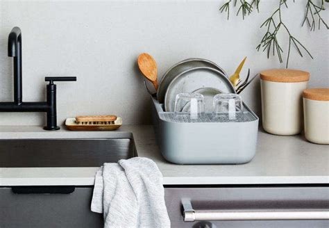 Many dish drying racks come with stylish designs to seamlessly blend in with your kitchen's decor. 10 Easy Pieces: Space-Saving Dish Rack for Small Kitchens