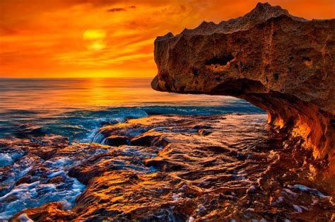 To God Be The Glory Sunrise Over Ocean Reef Park On Singer Island