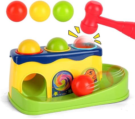 Hammering Ball Drop Toys Pounding Toy For Toddler 1 2 3 Year Old Kids