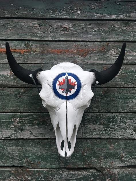 Custom Painted Bison Skull Bison Du Nord