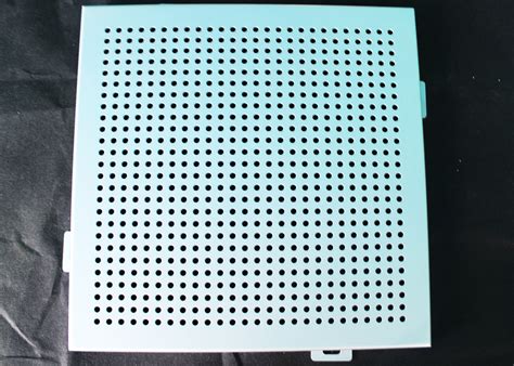 Noiseproof Acoustic Perforated Metal Ceiling Panels Round Hole