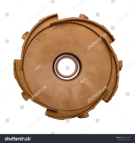 Diffuser Detail Surface Centrifugal Pump Isolated Stock Photo
