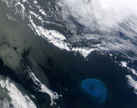 Oceans Blue Giant Swirl Captured Ocean Eddies And Nasa Terra Satellite