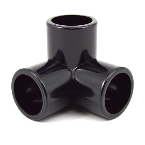 12 3 Way Black Pvc Furniture Fitting Order Today