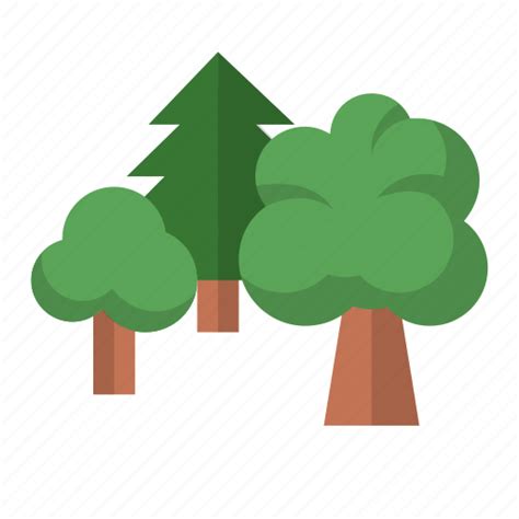 Forest Nature Park Tree Trees Icon Download On Iconfinder