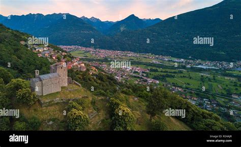 Panoramic Elevated View Of Castello Di Domofole Costiera Dei Cech