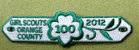 Girl Scouts Orange County 100th Anniversary Bracelet Patch Swapped At