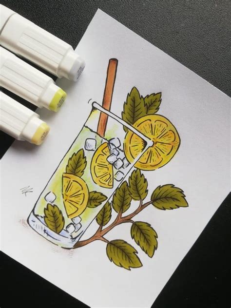 Lemonade U Madzieeq Made With Touchfive Markers And Promarkers Drawing Art Markers Drawing