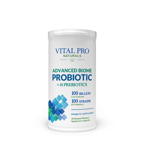 Advanced Biome Probiotic 10 Prebiotics Vital Pro Naturals