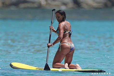 Celebrity And Entertainment Mel B Whips Her Hair Back And Forth During A Bikini Clad Afternoon