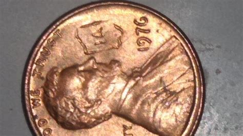 1976 Penny With Initial Markings Artifact Collectors