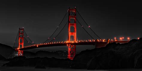 Golden Gate Bridge San Francisco Night Wallpaperhd World Wallpapers4k