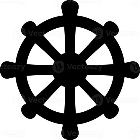 Dharmachakra Wheel Of Dharma Symbol Buddhism Religion Sign 8513464 Png